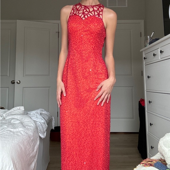 Vintage Scala beaded maxi formal dress - Picture 3 of 4